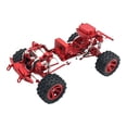 thumbnail image 2 of Chasis de carrocería de coche RC 1/12 con ruedas, fácil de instalar, piezas de montaje profesionales para bricolaje para coche de orugas H12Y a escala Rojo, 2 of 9