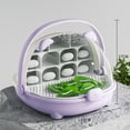 thumbnail image 6 of Silkworm Breeding Box Transparent Silkworm Growth Box Habitat Cage with Handle Small Animals Breeding Space Capsule Hatching Container for Silkworms Observation, 6 of 8