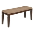 thumbnail image 1 of Homelegance Dining Bench 44-Inch Western Dark Brown Espresso Finish, 1 of 3