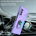 thumbnail image 5 of Galaxy Z Fold 2 Case with 360°Rotate Ring Holder, Allytech Premium Hard PC Scratch Resistant Anti-Drop Viewing Kickstand Folio Foldable Cover for Samsung Galaxy Z Fold 2 5G(2020), Purple, 5 of 10