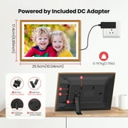 RCA Digital Photo Frame 10.1 inch WiFi Uhale Picture Frames for Photos & Videos with 32GB Memory, 1080P HD IPS Touch Screen, Support Auto Rotate, Wall Mounted, Instant Share Anytime
