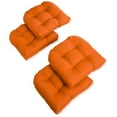 thumbnail image 1 of Coussins de Chaise de Salle à Manger Extérieurs en Polyester Filé en Forme de U de 19 Pouces (Ensemble de 4), 1 of 1