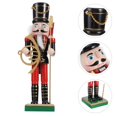 thumbnail image 2 of 1pc Wooden Walnut Soldier Nutcracker Puppet  Soldier Toys Home Decor Ornament, 2 of 6