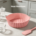 thumbnail image 6 of ACDANC 2026 New Pizza Pan Foodgrade Silicone Material Pizza Stone Round Design Pizza Pan for Oven for Oven Baking Home Kitchen Restaurant Use Pink, 6 of 7