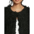 thumbnail image 4 of No Boundaries Juniors' Long Faux Fur Jacket, Size XS-XXXL, 4 of 5