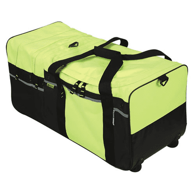 Clearance Item !!!
2W Intern. (1) Large Wheeled Turnout Gear Bag Hi Vis Heavy Duty 32"(W)X15"(D)X15"(H)