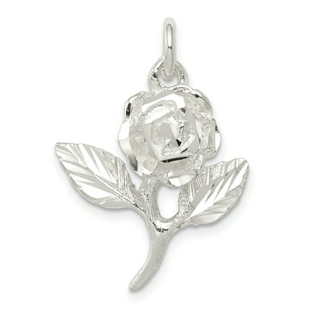 925 Sterling Silver Rose Shaped Pendant | Walmart Canada