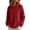 Red, variant on fatyb Sherpa Pullover Womens Fuzzy Fleece Hoodies Casual Long Sleeve Double Fleece Hooded Sweatshirt