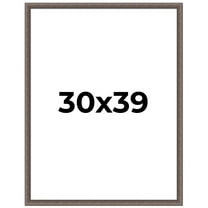 30x39 Frame Silver Real Wood Picture Frame Width 1.25 Inches | Interior Frame Depth 0.5 Inches |