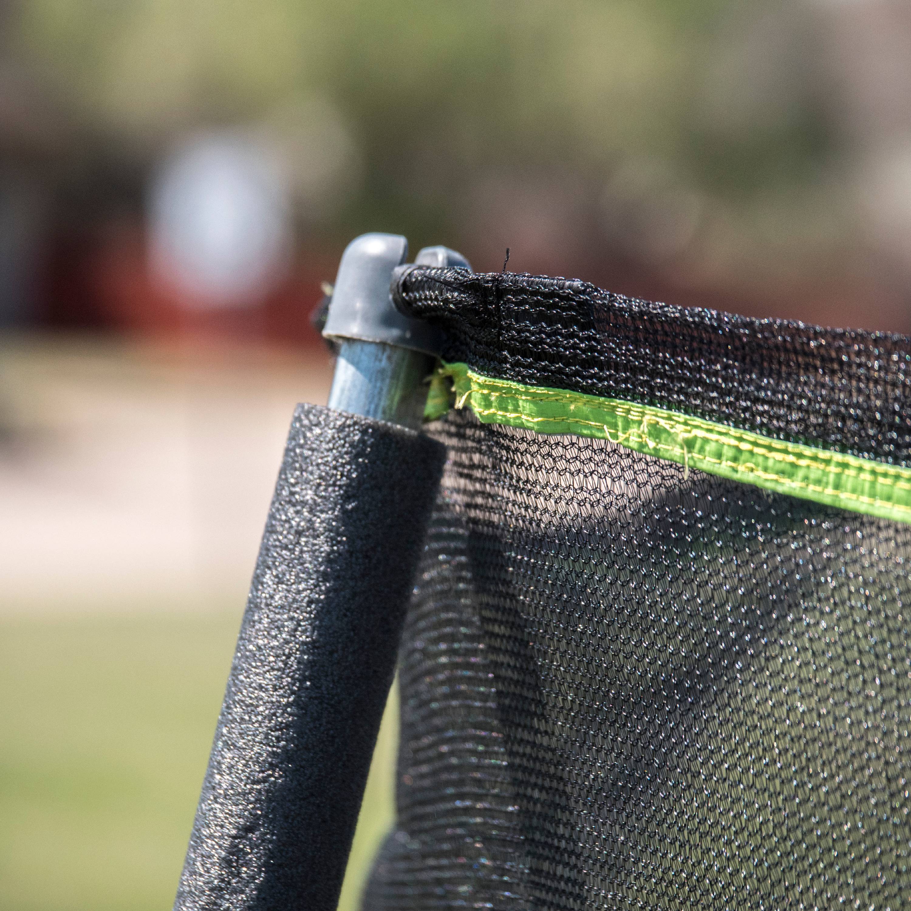JumpKing 14' Trampoline, with Enclosure, Black/Green