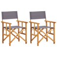 thumbnail image 1 of vidaXL Director's Chairs 2 pcs Solid Acacia Wood, 1 of 5