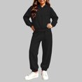 thumbnail image 4 of Lmnyox Kid's Clothing Sets Hoodies and Joggers Sets with Pockets 2 Pieces Winter Tracksuit for 2-14 Years, 4 of 6