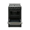 thumbnail image 2 of Prestige 20 in. 1.6 cu. ft. Gas Range with Convection Oven and Sealed Burners in Midnight Black, 2 of 6