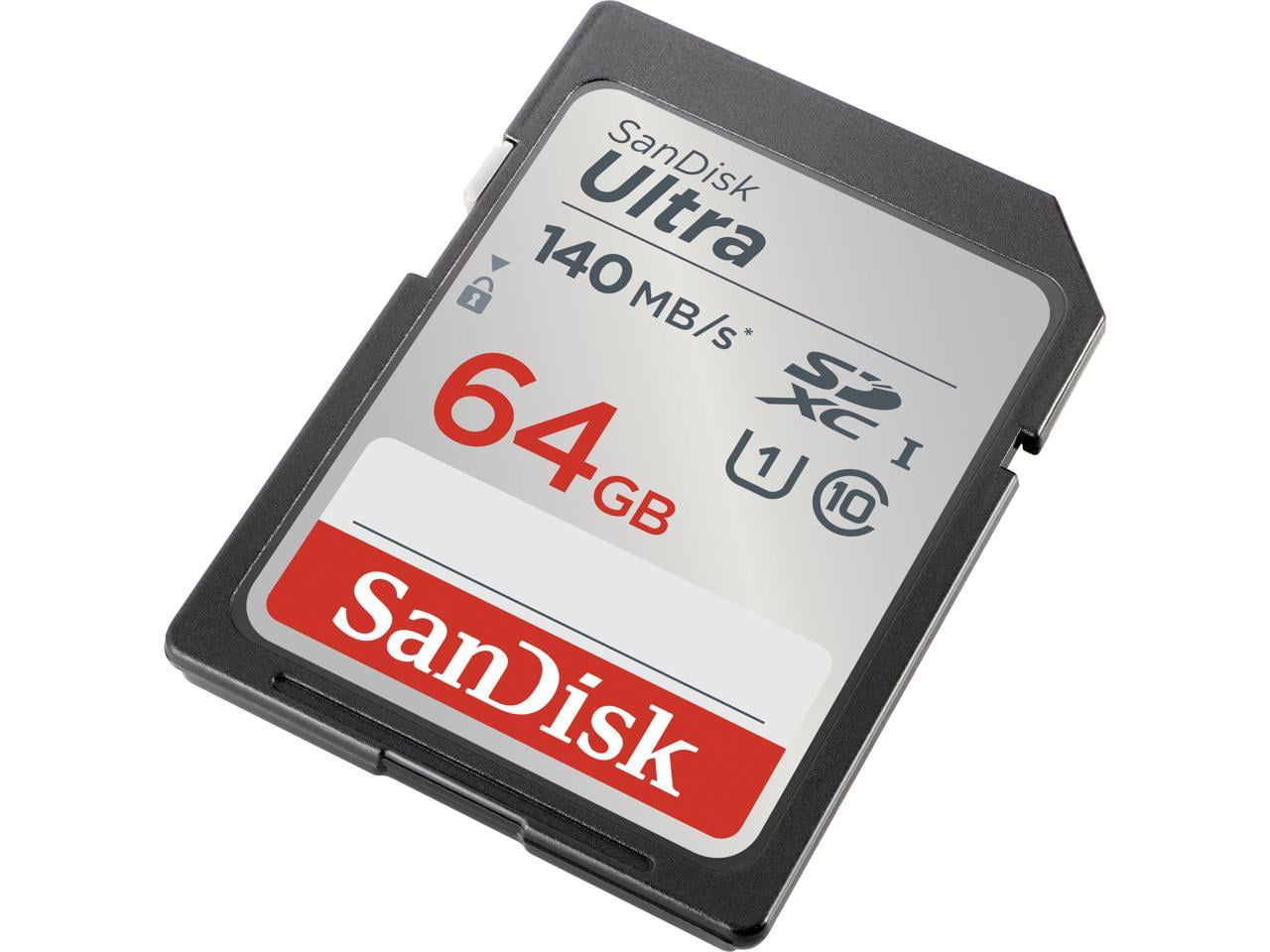 SanDisk 64GB Ultra Class 10 UHS-I SDXC Memory Card (140 MB/s)