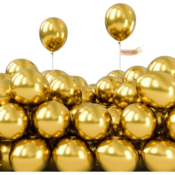 EcoNesxp Ballons Métalliques Dorés en Pouces Décorations d'Anniversaire Ballons Dorés pour Guirlande de Ballons Ou Arche de Ballons comme Décorations de Fête Ballons Métalliques Dorés de 5 Pouces