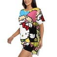 thumbnail image 2 of Lsque Sanrio Women's Short-Sleeved Pajama Set - 2 Piece Soft and Lightweight Sleepwear Set-X-Large, 2 of 9