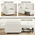 thumbnail image 6 of Furmax Adjustable Sofa Chair Bed Convertible Sleeper Sofa Chair 3 in 1 for Living Room,Beige, 6 of 7
