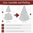 thumbnail image 6 of 6ft Pre-Lit Ice Blue Christmas Tree, Full Artificial Holiday Decoration w/ 947 Branch Tips, 250 Lights, Foldable Base, 6 of 9