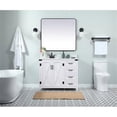 thumbnail image 6 of Elegant Decor Grant 42" MDF Single Bathroom Vanity with Backsplash in White, 6 of 8