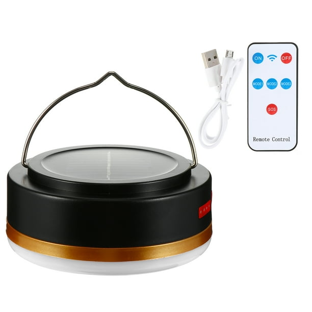 1 juego de luz solar para acampar, luz LED solar, linterna de camping, regalo