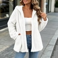 thumbnail image 2 of Ghalytn Women's Fleece Jacket Hooded Zip Up Fuzzy Coat with Pockets for Fall and Winter, 2 of 8