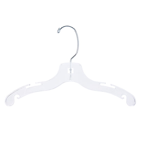 SSWBasics 12 in Children's Plastic Hangers - Case of 100
