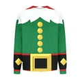 thumbnail image 3 of Christmas Sweatshirt for Men Casual Lightweight Graphic Sweatshirt Crewneck Long Sleeve Pullover Tops, Green, L, 3 of 4