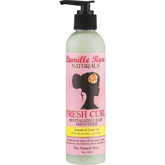 Camile Rose Fresh Curl Revitalizing Hair Smoother with Avocado Oil & Castor Oil, 8oz