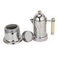 thumbnail image 3 of Thickened Italian Espresso Maker Stainless Steel Mocha Coffee Maker Pot For Stovetop Or Induction Home Use, 3 of 5