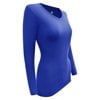 thumbnail image 2 of WOMENS LONG SLEEVE V-NECK T SHIRT WITH SUPER-SOFT STRETCH FABRIC, 2 of 4