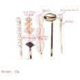 thumbnail image 4 of MasteelfCA 5 Pcs Sweet Shell Shape Hairpin Pearl Bobby Pin Ocean Style Barrettes, 4 of 7