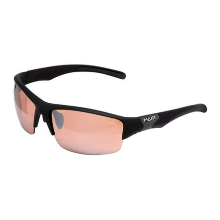 2019 Maxx Sunglasses Champion Black with HD Amber Lens