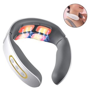 1 pcs Neck Massager with Heat , Pain Relief with Deep Tissue, Hands-Free Portable, 6 Modes 9 Levels Hand Massage Simulation, Intelligent Massage for Sore Relief, A Gift with Free Handbag