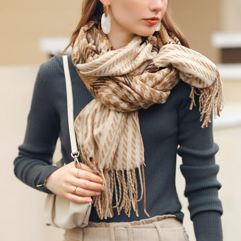 Plaid neck scarf sale