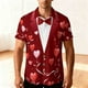 thumbnail image 1 of TaTaai Unisex Hawaiian Shirt, Short Sleeve Button Down Lapel Collar, Funny Printed, Breathable Lightweight, Ideal for Valentine's Day Summer Beach Casual Wear Gift, 1 of 8