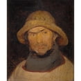 thumbnail image 2 of Peder Severin Krøyer 15x17 Black Ornate Wood Framed Double Matted Museum Art Print Titled - Portrait of a Fisherman from Hornbak (1875), 2 of 5