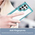 thumbnail image 6 of Case for Galaxy S24 Ultra,Transparent TPU+PC Acrylic Protective Military Grade  Heavy Duty Protection Phone Case for Samsung Galaxy S24 Ultra 5G,6.8 inch 2024 (Clear Blue), 6 of 16