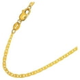thumbnail image 2 of JewelStop 10k Solid Yellow Gold 2.3mm Mariner Chain Necklace with Lobster Claw., 2 of 5