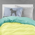 thumbnail image 2 of Black Russian Terrier Welcome Fabric Standard Pillowcase Blue, 2 of 2