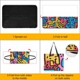 thumbnail image 4 of Color Wave Point Geometry Outdoor Picnic Blanket, Foldable Waterproof Beach Mat, Portable Beach Blanket for Beach Camping, Hiking, Family Concerts, 4 of 8
