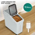 thumbnail image 2 of Contenedor de almacenamiento de harina YITAHOME 43L con ruedas, cuchara y tapa, 2 of 6