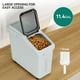 thumbnail image 2 of Contenedor de almacenamiento de harina YITAHOME 43L con ruedas, cuchara y tapa, 2 of 6