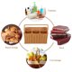 thumbnail image 3 of unbranded Organizador De Cubiertos De Cocina En Imitación Ratán Color Marrón Con Divisiones Para Utensilios, 3 of 5