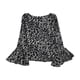 thumbnail image 1 of Karen Kane Blusa de leopardo para mujer, gris, mediana, 1 of 1
