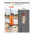 thumbnail image 2 of KFFKFF Industrial Sprayer, 4.5-Gallon Capacity, Stainless Steel Construction with Comfortable Handle & Detachable Cart, 48" & 120" Hoses, Ideal for Concrete Sealers and Form Oils in Construction, 2 of 9