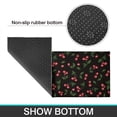 thumbnail image 6 of Black Christmas Cherry Pattern Kitchen Rugs Sets Of 2,Anti Fatigue Kitchen Mat Rugs Non Slip Washable,Decorative Kitchen Floor Mats for Kitchen,Sink,Laundry,17"x30"+17"x47", 6 of 7