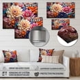 thumbnail image 4 of Designart "Dreaming of Dahlias I" Floral Metal Wall Art Prints, 4 of 5