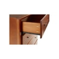 thumbnail image 3 of Camaflexi Shaker Style 5 Drawer Dresser, Wood Chest Bedroom Dresser, Cherry Finish, 3 of 4