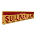 thumbnail image 3 of Welcome Lake Name Novelty Sign, Metal Wall Decor - 4x18 inches, 3 of 4