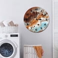 thumbnail image 7 of ZXCXRQFa Beach Sea Wood Wall Clock Silent Non-Ticking Kitchen Desk Clock Battery Operated Analog Decorative Round Clocks 10 in Garden Home Decor, 7 of 7